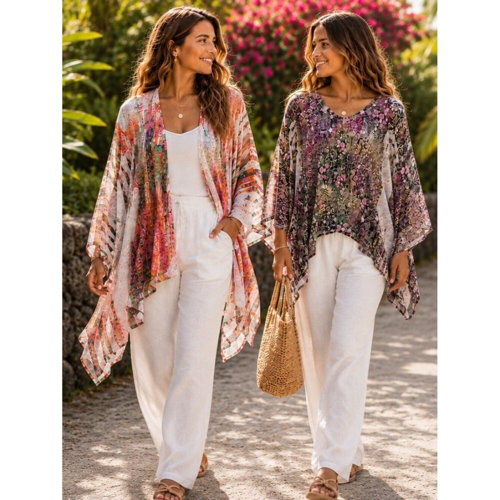 Katina Marie Women's Top & Cardigan Bundle Size M Made in USA